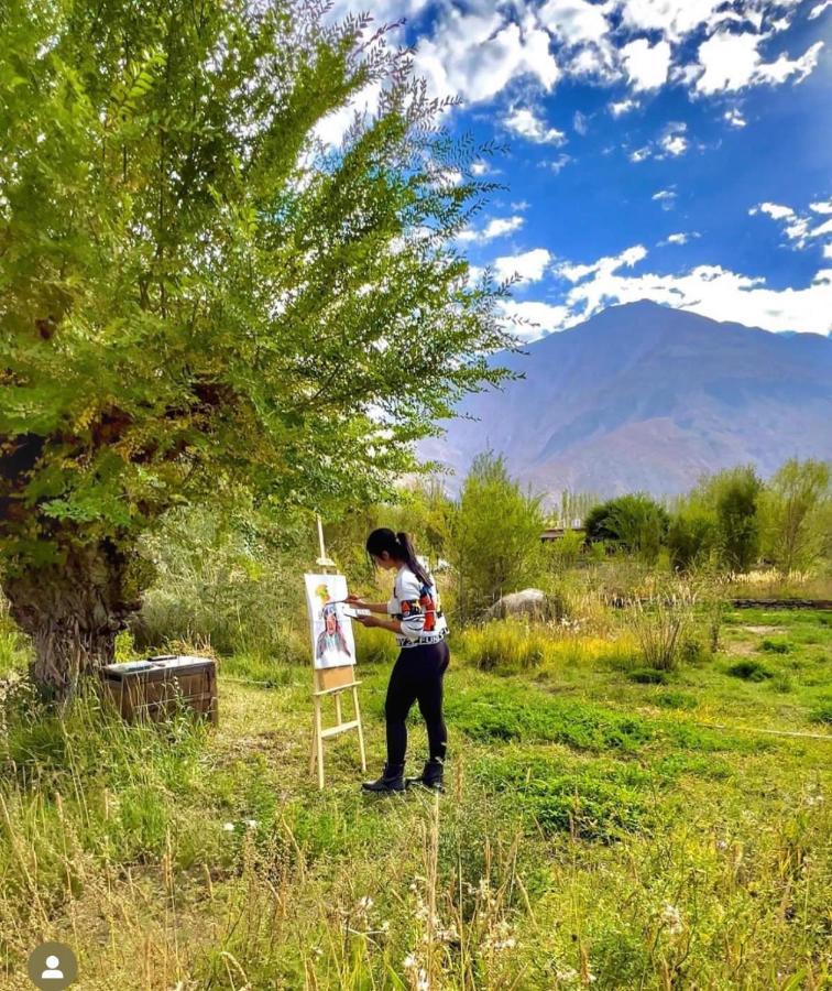 Lchang Nang Retreat-The House Of Trees-Nubra Valley Otel Sumur Dış mekan fotoğraf