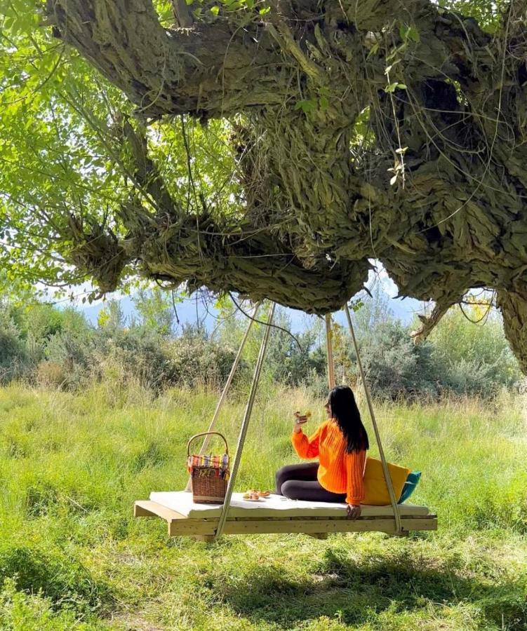 Lchang Nang Retreat-The House Of Trees-Nubra Valley Otel Sumur Dış mekan fotoğraf